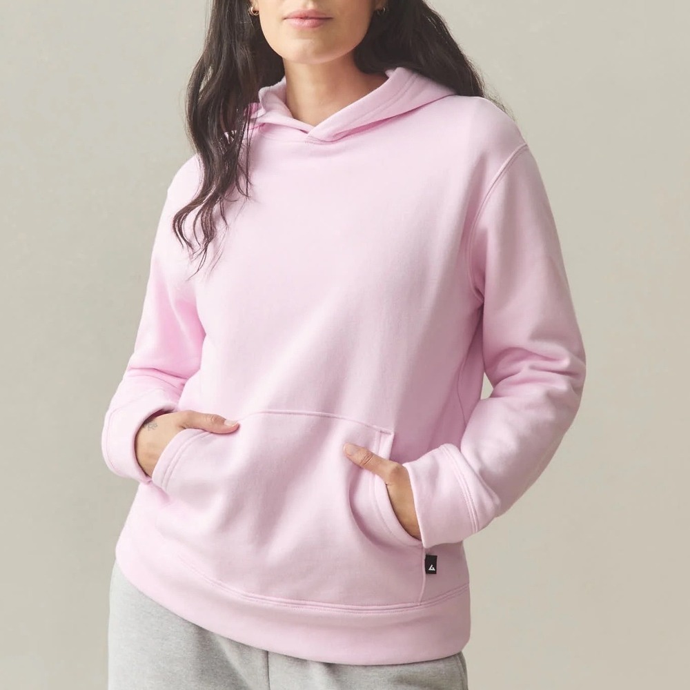 American Giant Pink Pullover Hoodie